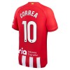 Officiële Voetbalshirt Atlético Madrid Correa 10 Thuis 2023-24 - Heren